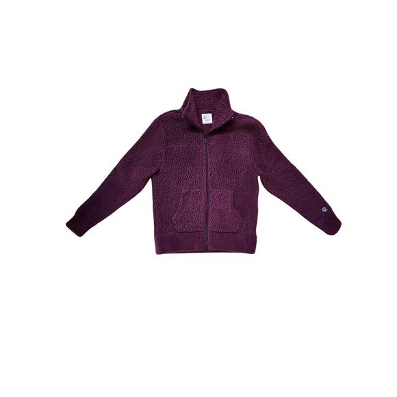Champion x Todd Snyder Polartec Micro Series Sherpa Fleece Jacket Plum Purple S - Picture 1 of 10